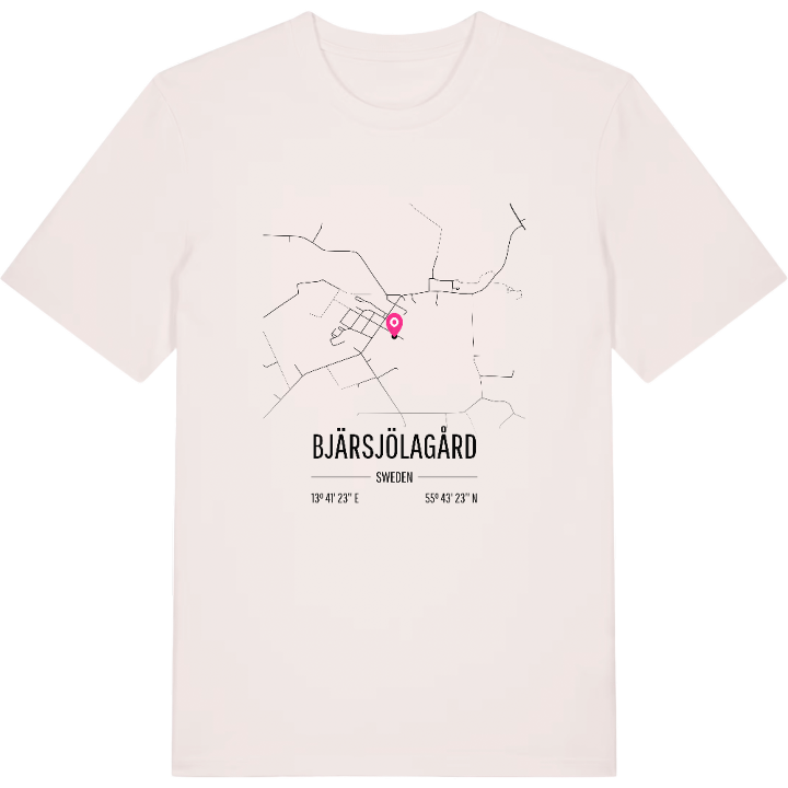 Bjärsjölagård karta t-shirt – t-shirt från PinShirt