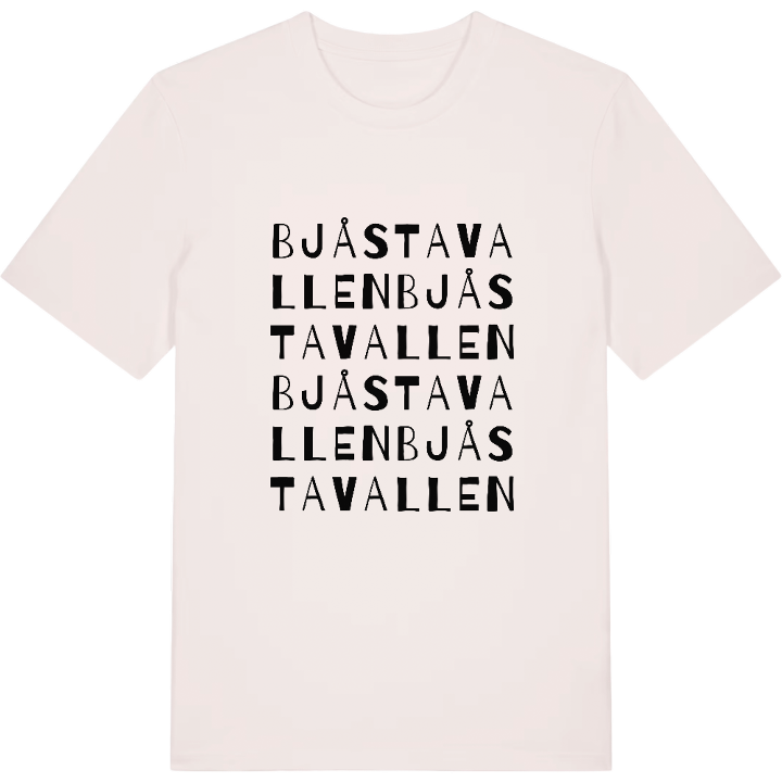 Bjåstavallen ordlek t-shirt – t-shirt från PinShirt
