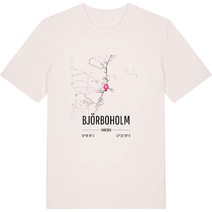 Björboholm karta t-shirt – t-shirt från PinShirt