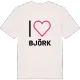 Jag älskar Björk t-shirt stort tryck