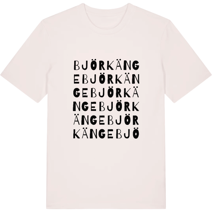 Björkänge ordlek t-shirt – t-shirt från PinShirt