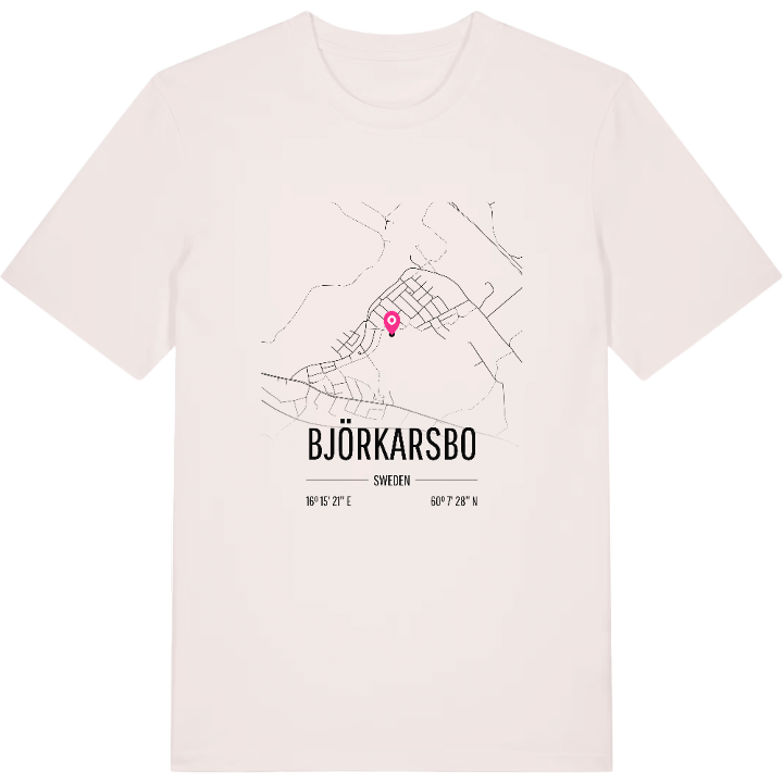 Björkarsbo karta t-shirt – t-shirt från PinShirt
