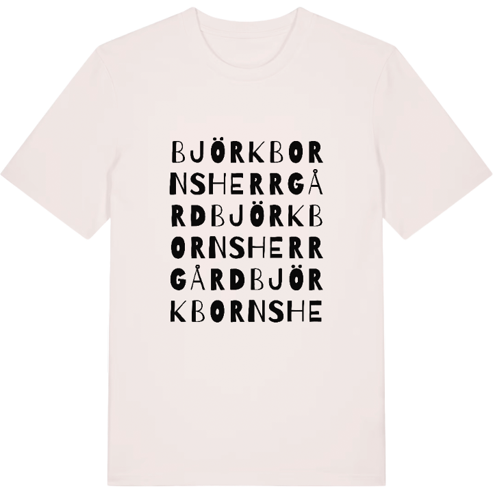 Björkbornsherrgård ordlek t-shirt – t-shirt från PinShirt
