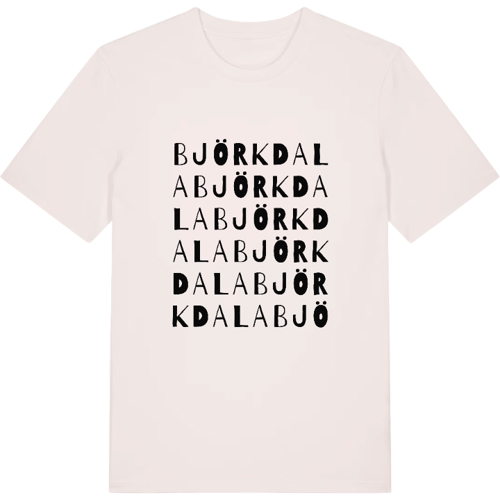 Björkdala ordlek t-shirt – t-shirt från PinShirt
