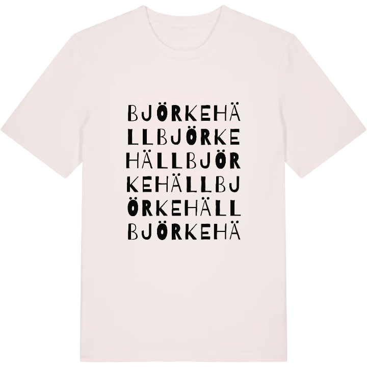 Björkehäll ordlek t-shirt – t-shirt från PinShirt