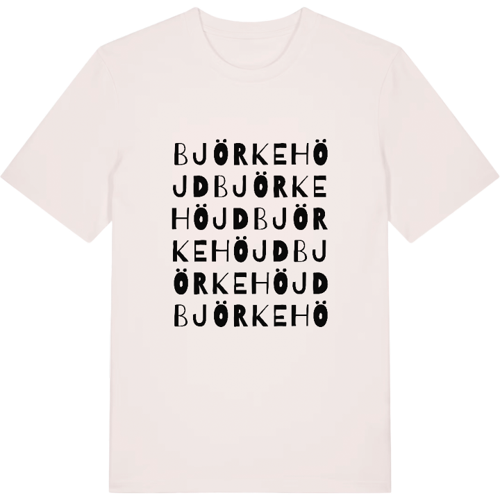 Björkehöjd ordlek t-shirt – t-shirt från PinShirt