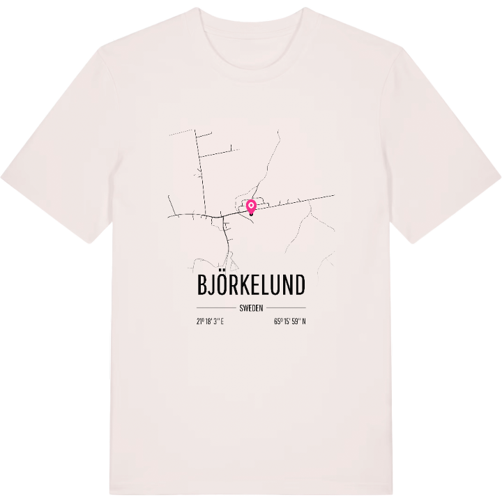 Björkelund karta t-shirt – t-shirt från PinShirt