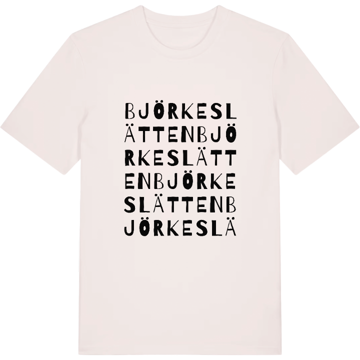 Björkeslätten ordlek t-shirt – t-shirt från PinShirt