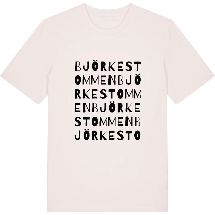 Björkestommen ordlek t-shirt – t-shirt från PinShirt