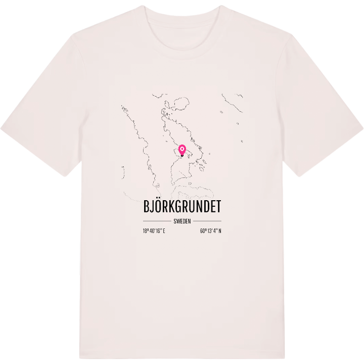 Björkgrundet karta t-shirt – t-shirt från PinShirt