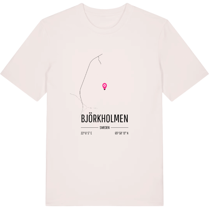 Björkholmen karta t-shirt – t-shirt från PinShirt