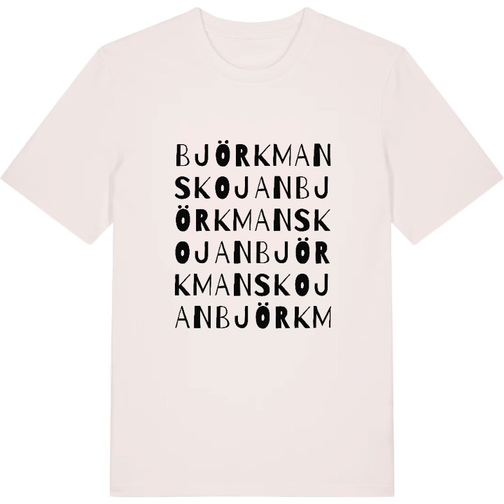 Björkmanskojan ordlek t-shirt – t-shirt från PinShirt