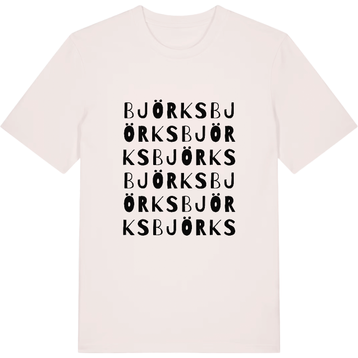 Björks ordlek t-shirt – t-shirt från PinShirt