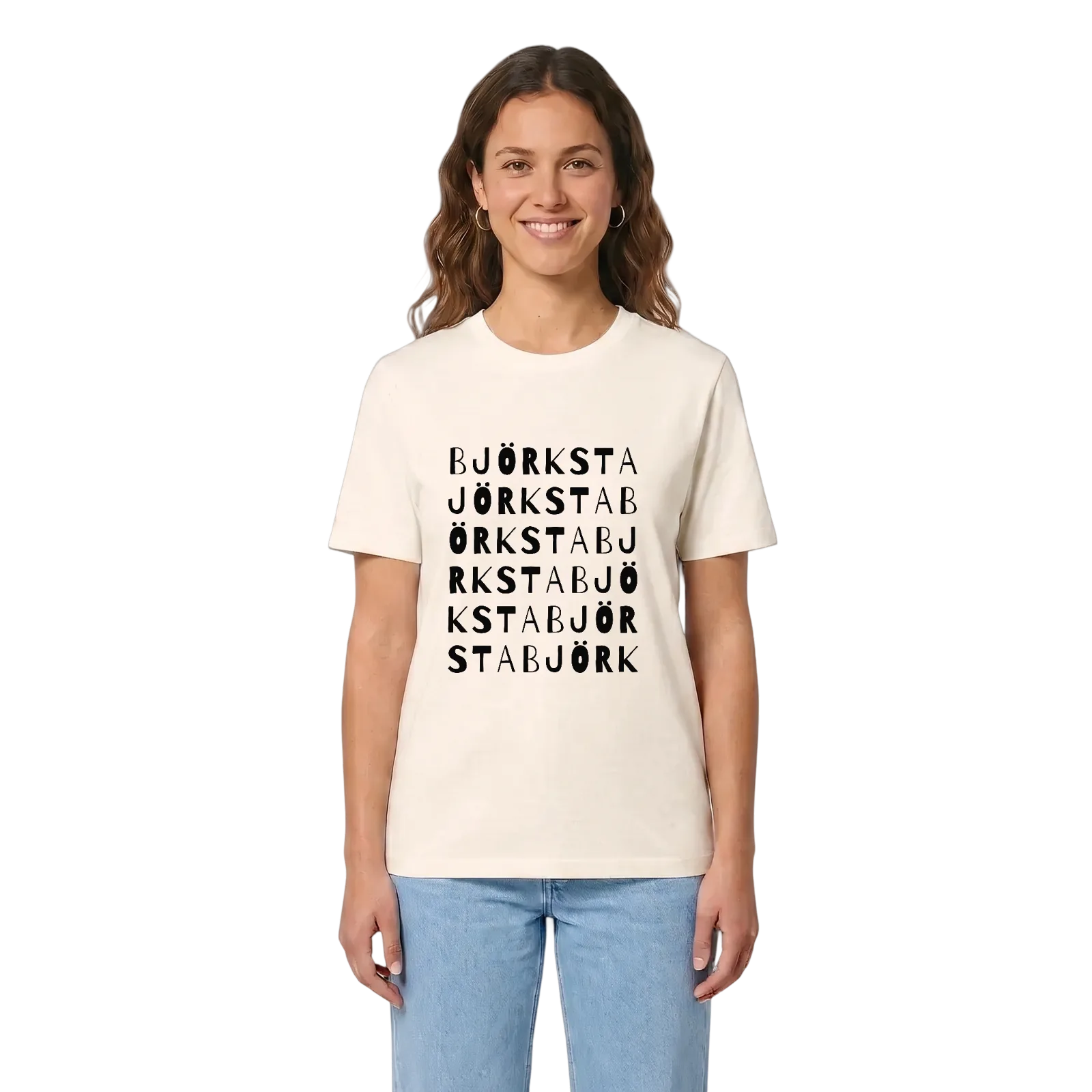Björksta ordlek t-shirt – Vintage White, i miljö