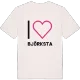 Jag älskar Björksta t-shirt stort tryck