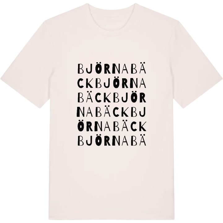 Björnabäck ordlek t-shirt – t-shirt från PinShirt