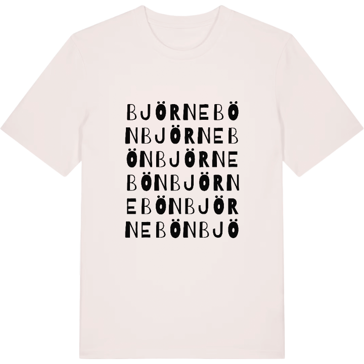Björnebön ordlek t-shirt – t-shirt från PinShirt