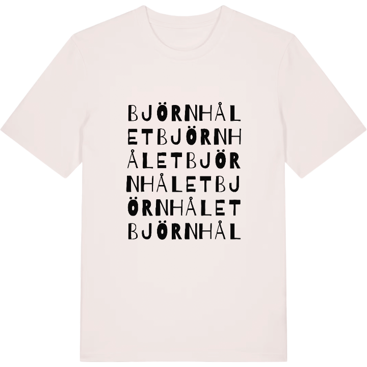 Björnhålet ordlek t-shirt – t-shirt från PinShirt