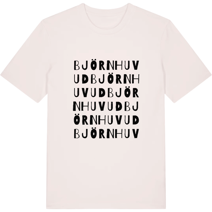 Björnhuvud ordlek t-shirt – t-shirt från PinShirt