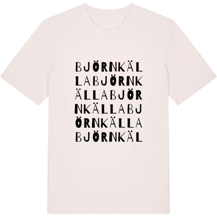 Björnkälla ordlek t-shirt – t-shirt från PinShirt