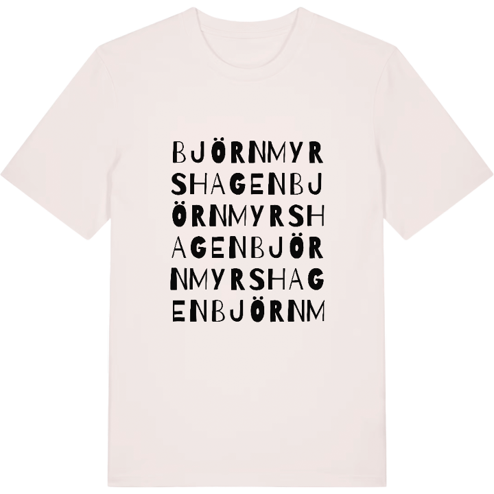 Björnmyrshagen ordlek t-shirt – t-shirt från PinShirt
