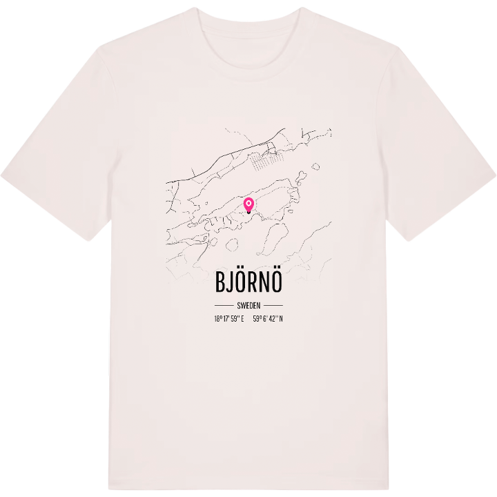 Björnö karta t-shirt – t-shirt från PinShirt