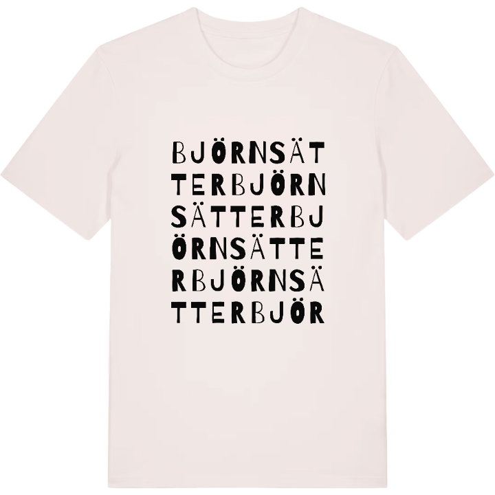 Björnsätter ordlek t-shirt – t-shirt från PinShirt