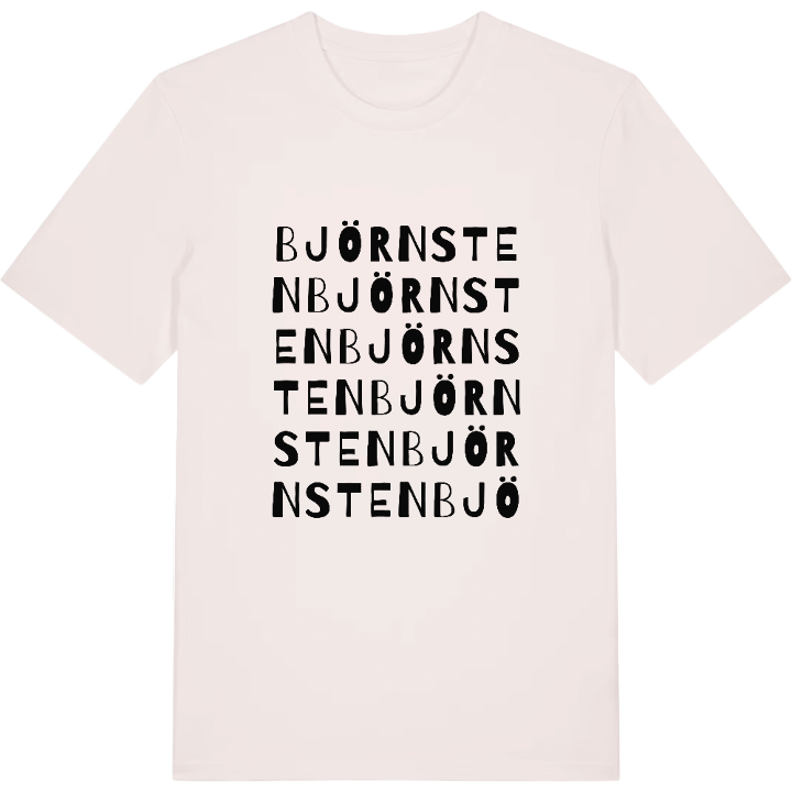 Björnsten ordlek t-shirt – t-shirt från PinShirt