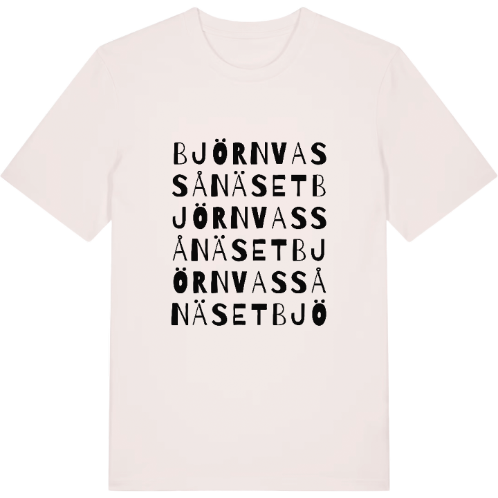 Björnvassånäset ordlek t-shirt – t-shirt från PinShirt