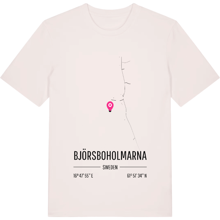 Björsboholmarna karta t-shirt – t-shirt från PinShirt