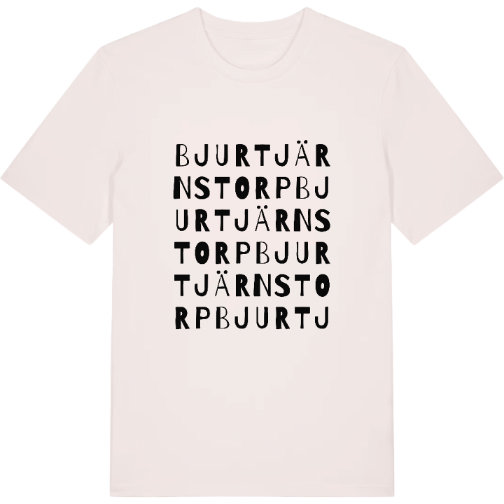 Bjurtjärnstorp ordlek t-shirt – t-shirt från PinShirt