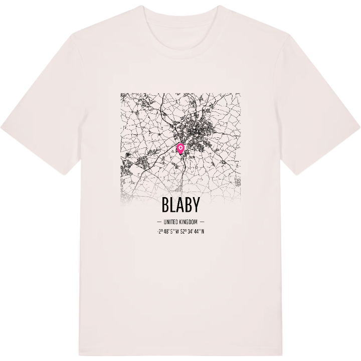 Blaby karta t-shirt – t-shirt från PinShirt