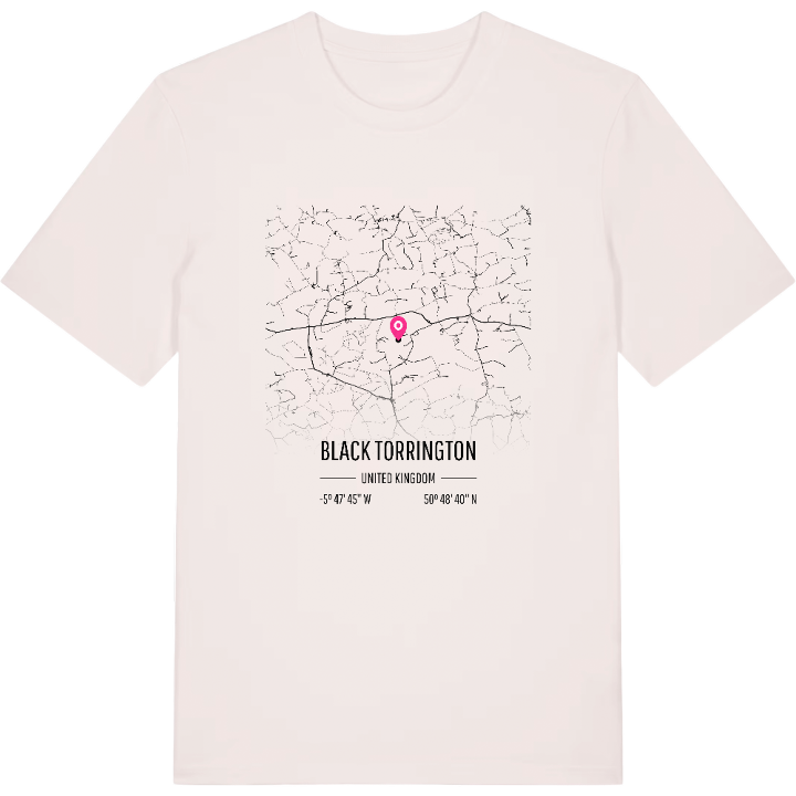 Black Torrington karta t-shirt – t-shirt från PinShirt