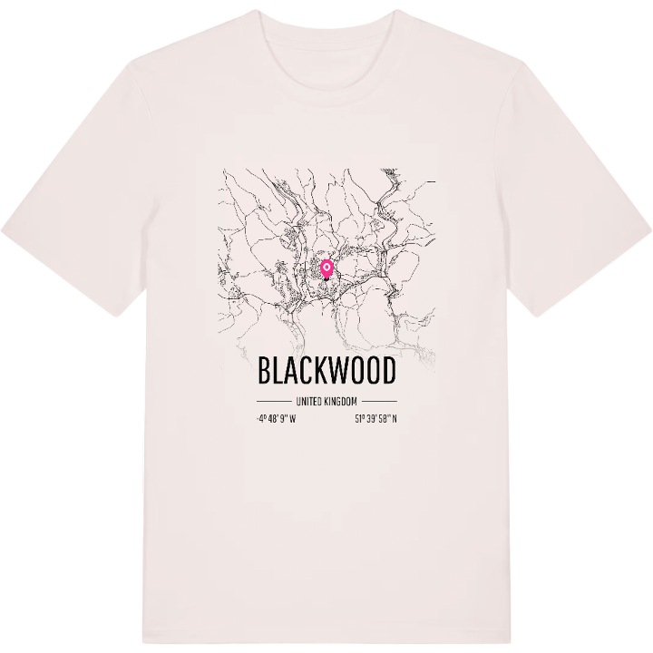 Blackwood karta t-shirt – t-shirt från PinShirt