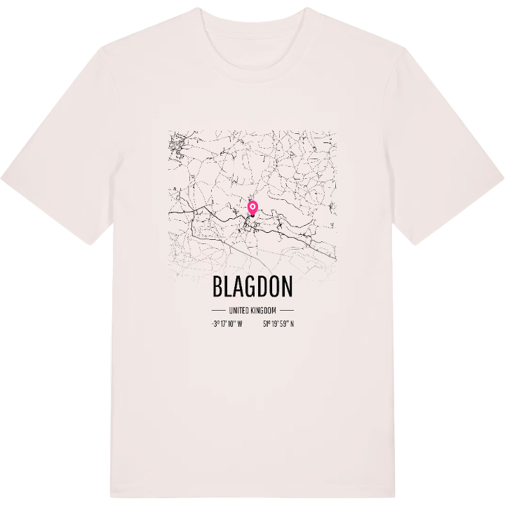 Blagdon karta t-shirt – t-shirt från PinShirt