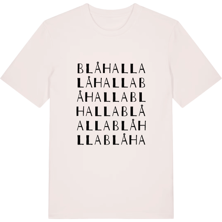 Blåhalla ordlek t-shirt – t-shirt från PinShirt