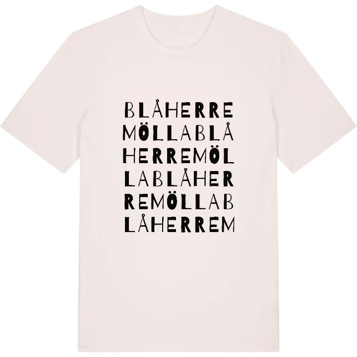 Blåherremölla ordlek t-shirt – t-shirt från PinShirt