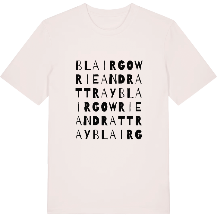 Blairgowrie and Rattray ordlek t-shirt – t-shirt från PinShirt