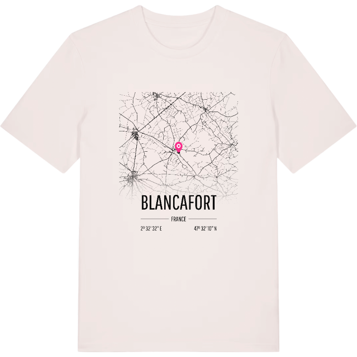 Blancafort karta t-shirt – t-shirt från PinShirt