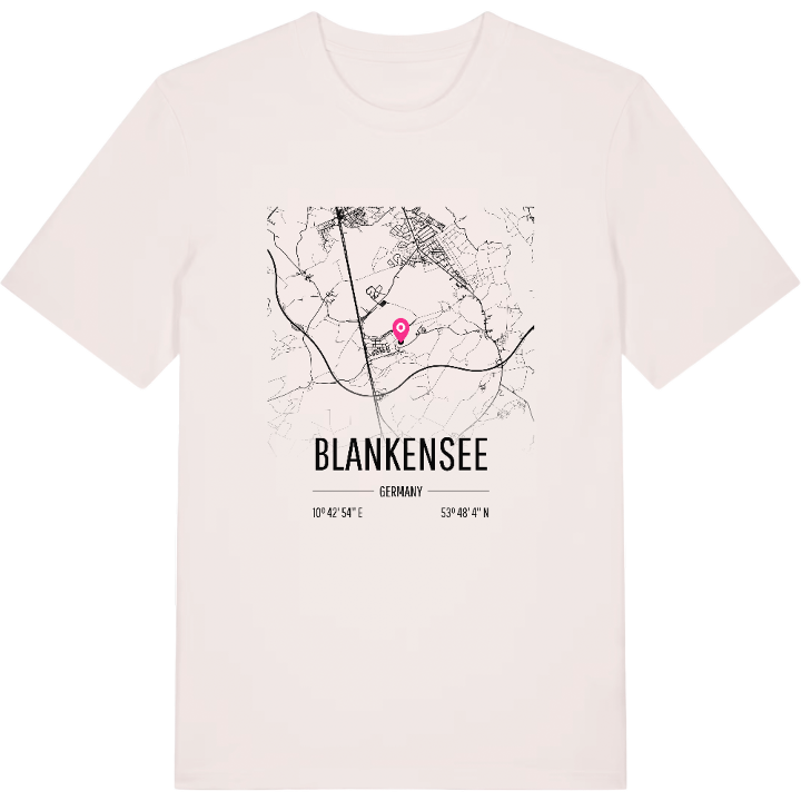 Blankensee karta t-shirt – t-shirt från PinShirt