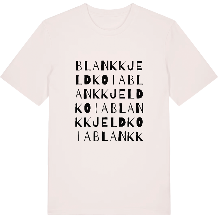 Blankkjeldkoia ordlek t-shirt – t-shirt från PinShirt