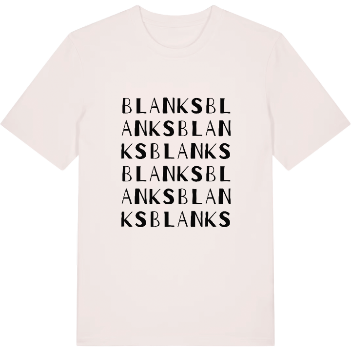 Blanks ordlek t-shirt – t-shirt från PinShirt