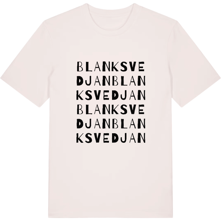 Blanksvedjan ordlek t-shirt – t-shirt från PinShirt