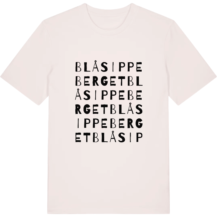 Blåsippeberget ordlek t-shirt – t-shirt från PinShirt
