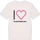 Jag älskar Blästsundkojan t-shirt stort tryck