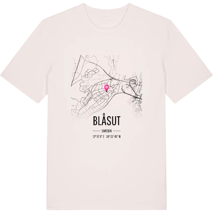 Blåsut karta t-shirt – t-shirt från PinShirt