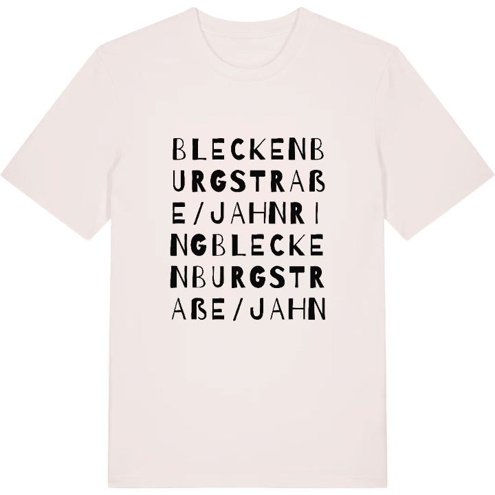 Bleckenburgstraße/Jahnring ordlek t-shirt – t-shirt från PinShirt