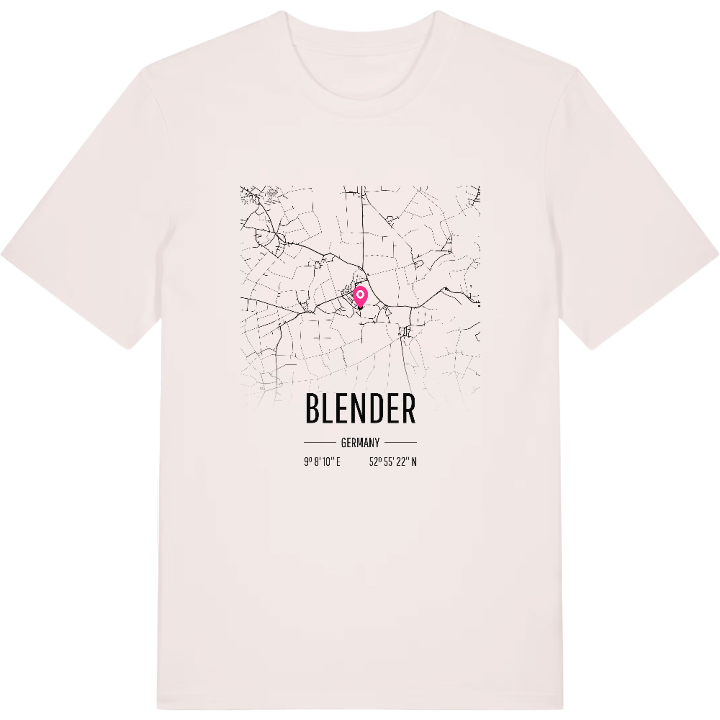 Blender karta t-shirt – t-shirt från PinShirt