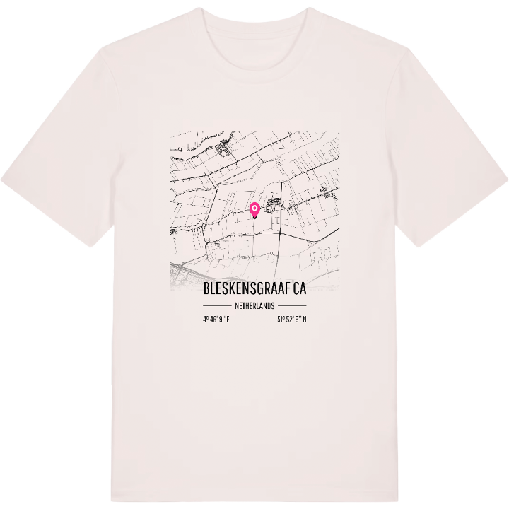 Bleskensgraaf ca karta t-shirt – t-shirt från PinShirt