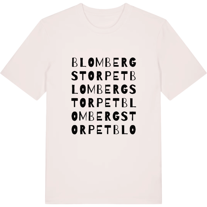 Blombergstorpet ordlek t-shirt – t-shirt från PinShirt